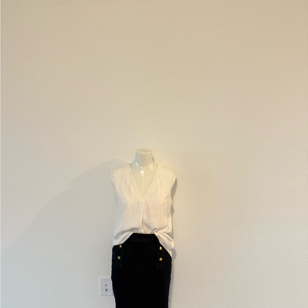 Ann Taylor Gray and Black Skirt
